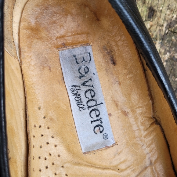 Black Belvedere Florence Crocodile Tassel Loafers main image 10
